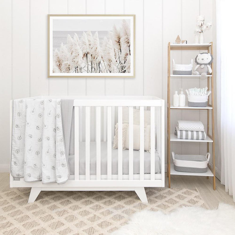 Living Textile Organic Muslin Cot Blanket-15
