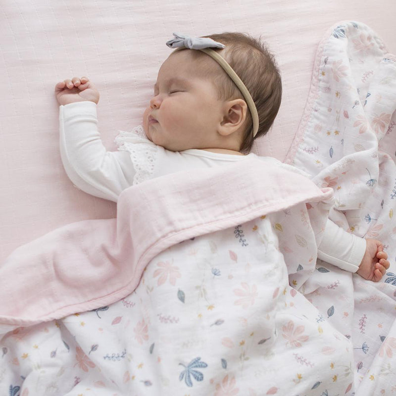 Living Textile Organic Muslin Cot Blanket-16