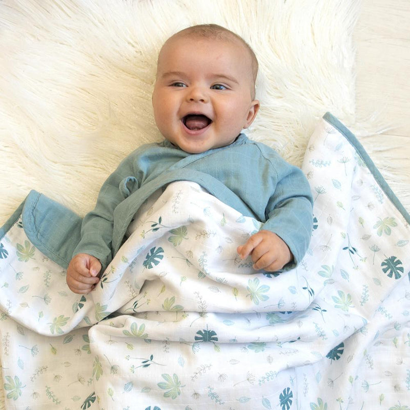 Living Textile Organic Muslin Cot Blanket-11