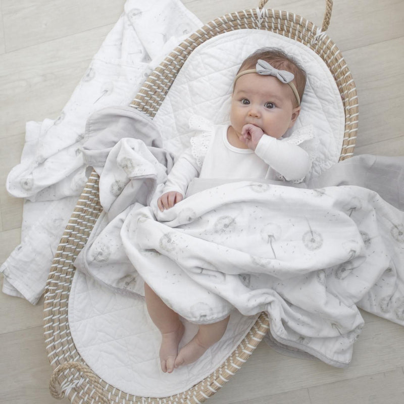 Living Textile Organic Muslin Cot Blanket-13