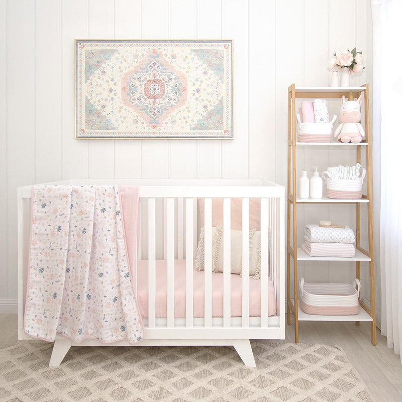 Living Textile Organic Muslin Cot Blanket-19