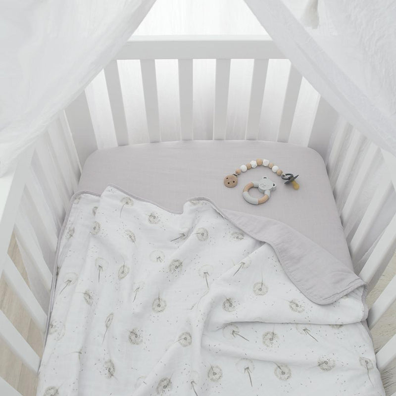 Living Textile Organic Muslin Cot Blanket-14