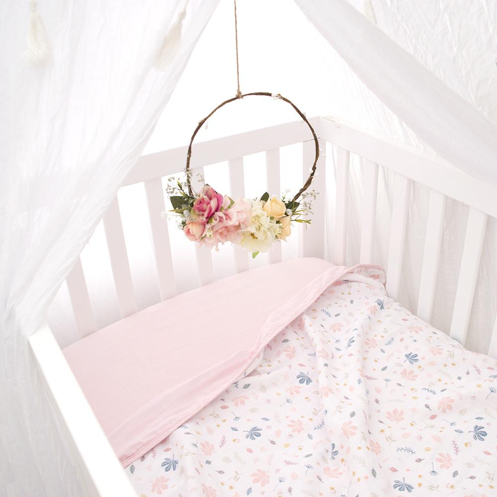Living Textile Organic Muslin Cot Blanket-18