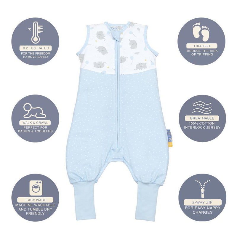 Living Textile Smart Sleep Sleeping Walker 0.2TOG - Mason Elephant-2