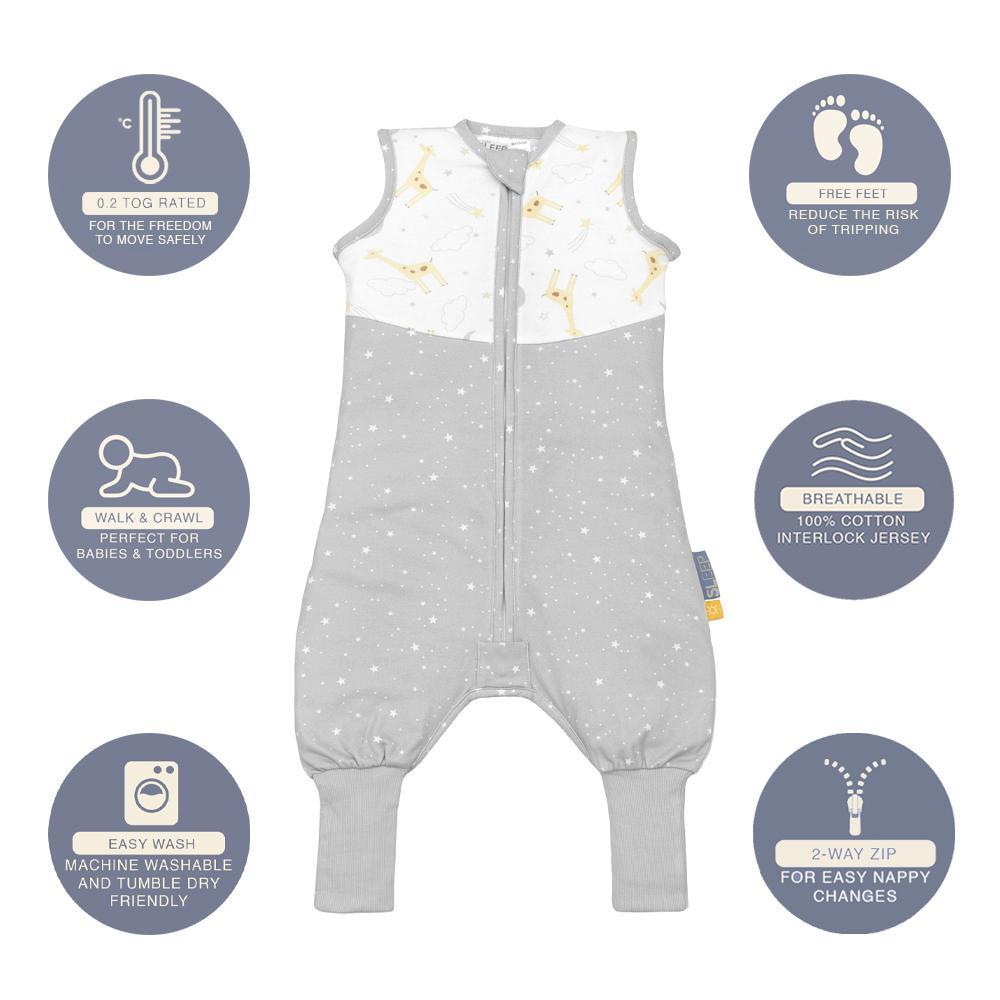 Living Textile Smart Sleep Sleeping Walker 0.2TOG - Noah Giraffe-2