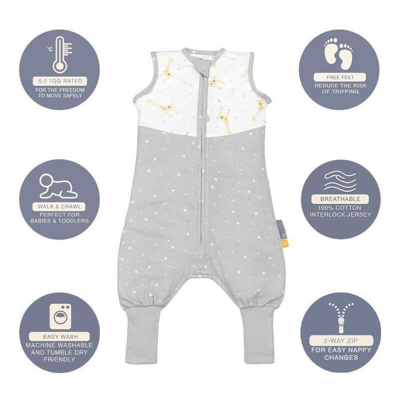 Living Textile Smart Sleep Sleeping Walker 0.2TOG - Noah Giraffe-2