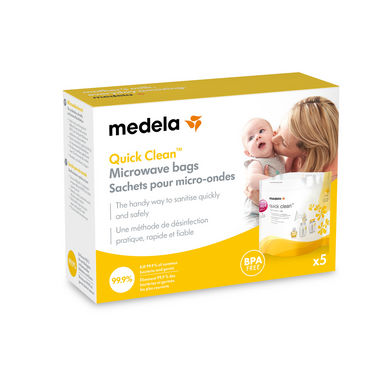 Medela Feeding Quick Clean Microwave Bags (5pks)-1