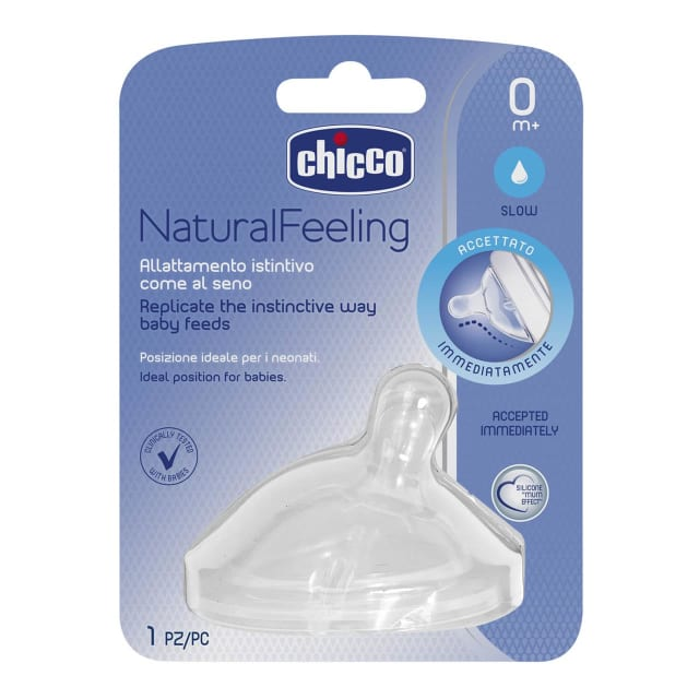CHICCO Natural Feeling Teat 2pk-1