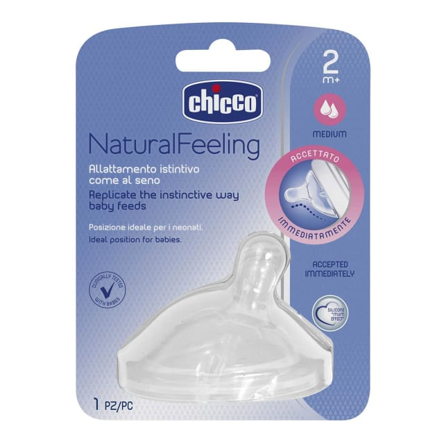 CHICCO Natural Feeling Teat 2pk-2