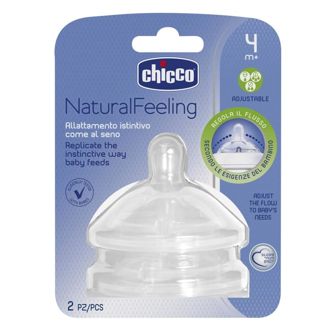 CHICCO Natural Feeling Teat 2pk-3