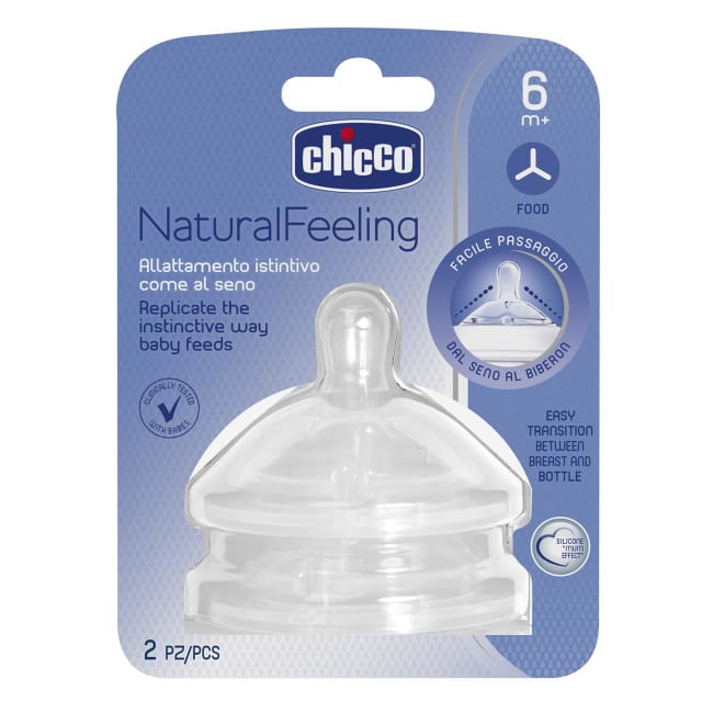 CHICCO Natural Feeling Teat 2pk-5
