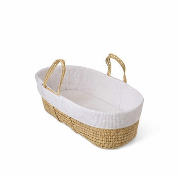 Super Nanny Moses Basket Waffle White