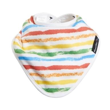 Mum 2 Mum Bamboo Bandana Bib - Colourful Stripe-1