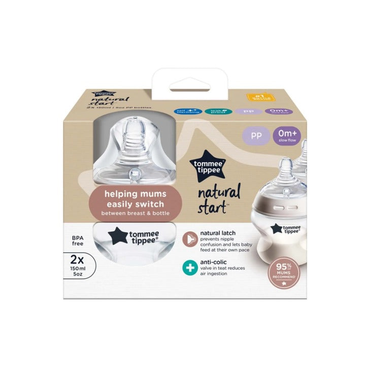Tommee Tippee Natural Start PP Bottles 150ml 2pk-6