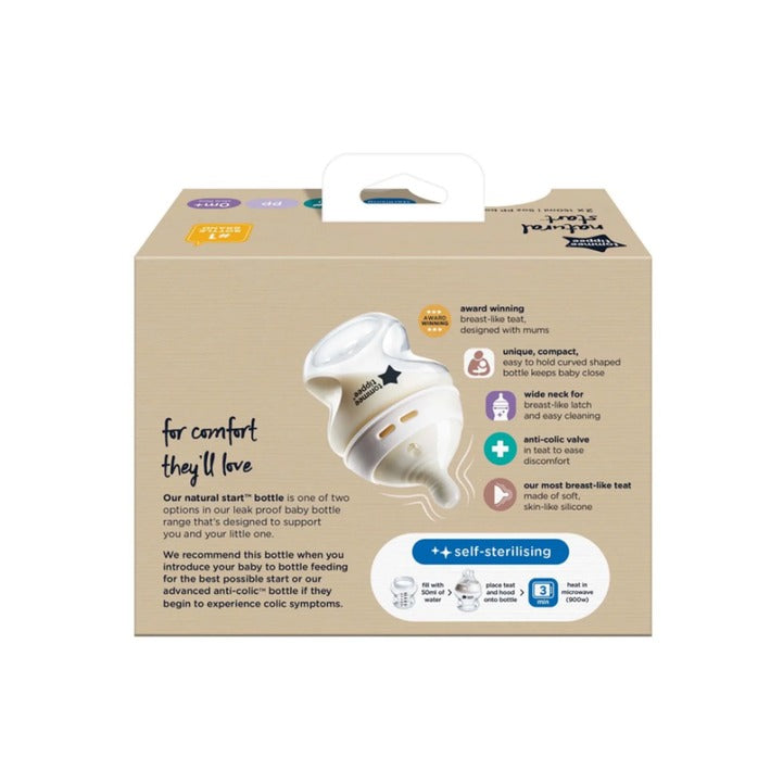 Tommee Tippee Natural Start PP Bottles 150ml 2pk-7