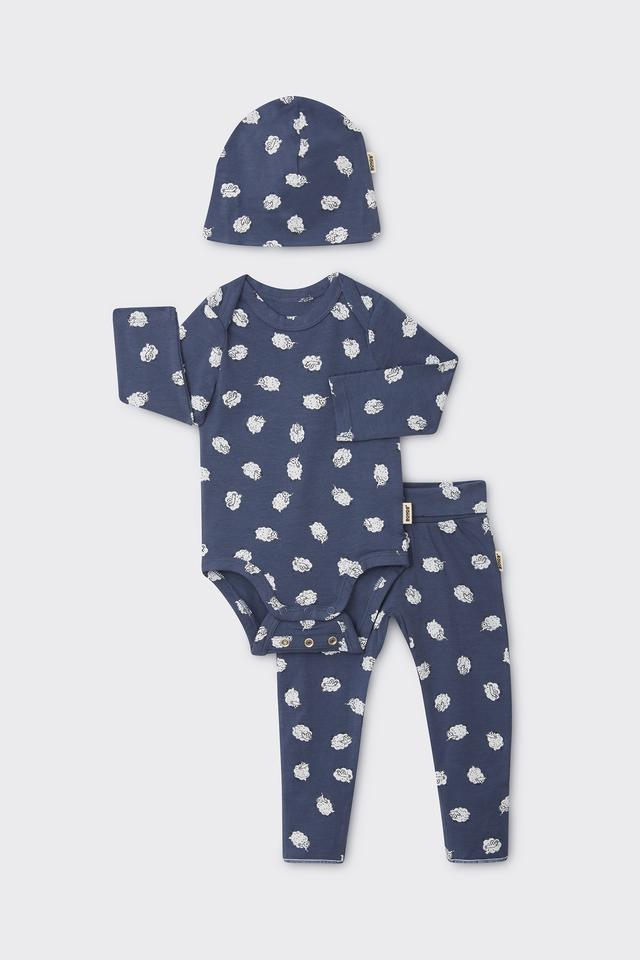 Bonds Newbies Organic Cotton Gift Set - Counting Sheep Blue-1
