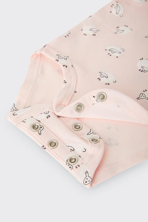 Bonds Newbies Organic Cotton Gift Set - Counting Sheep Pink-2