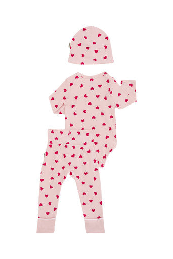 Bonds Newbies Organic Cotton Gift Set - Love Heart Sparkle-2