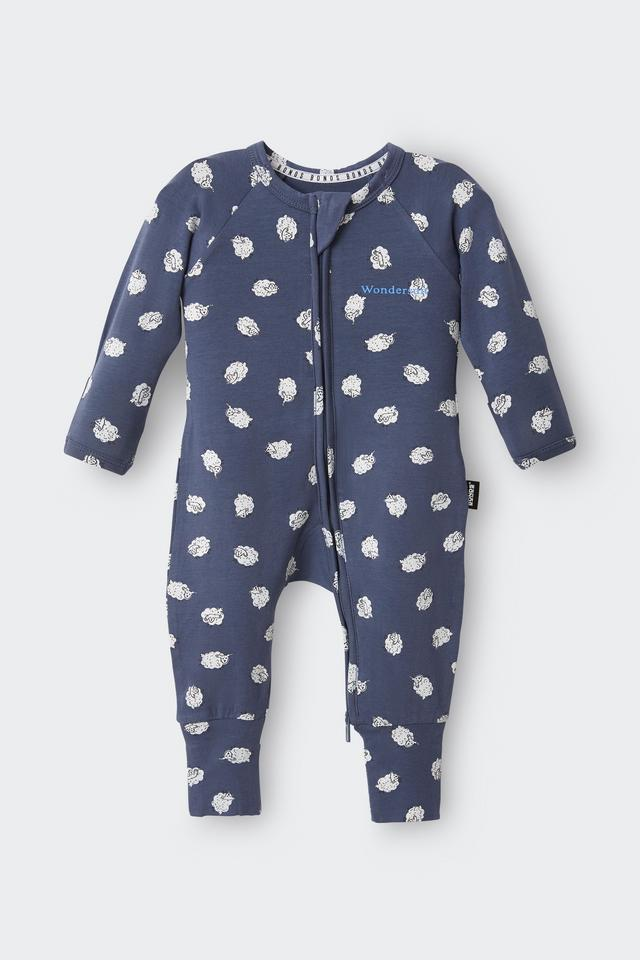 Bonds Newbies Organic Cotton Zippy - Counting Sheep Blue-1