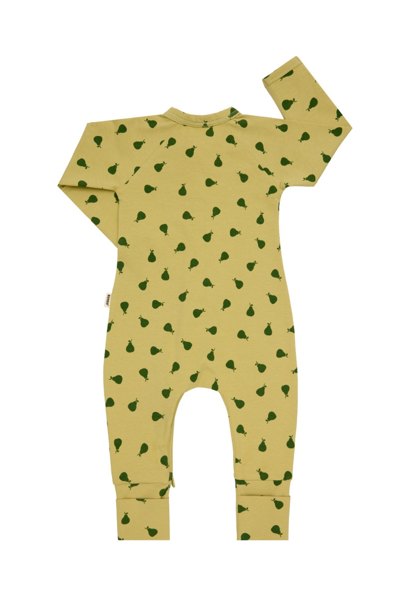 Bonds Newbies Organic Cotton Zippy - Dancing Pears-2