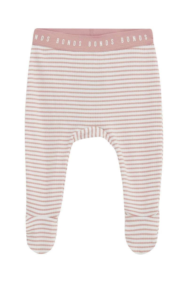 Bonds Newbies Rib Foot Legging - Dust-1
