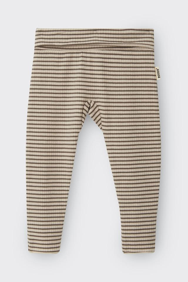 Bonds Newbies Wide Needle Rib Legging - Sand By Me / Mocha Dust-1