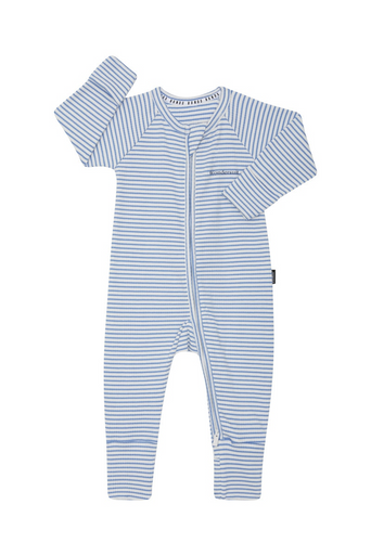 Bonds Newbies Wide Needle Rib Zippy - Rib Blue-1