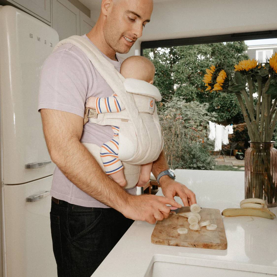 Ergobaby Omni Deluxe All-in-One Linen Baby Carrier-8