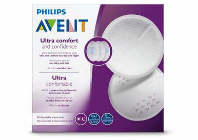 Buy Philips Avent Disposable Day/Night Breast Pads, 60-Pack Online - Babies Nz