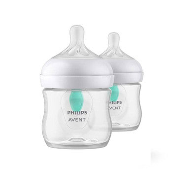 Buy Philips Avent Natural Response AirFree Valve Feeding Bottle 125ml 2pk Online - Babies Nz