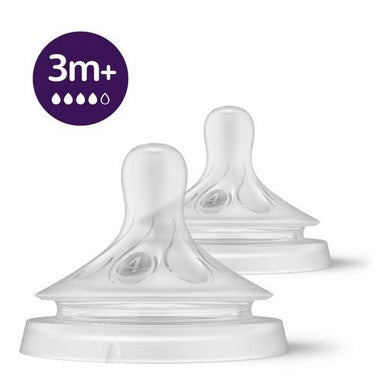 Buy Philips Avent Natural Response Bottle Teat Flow 4 Online - Babies Nz