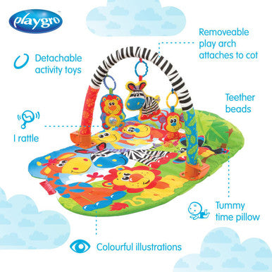 Buy Playgro 5 In 1 Safari Super Gym Online - Babies Nz