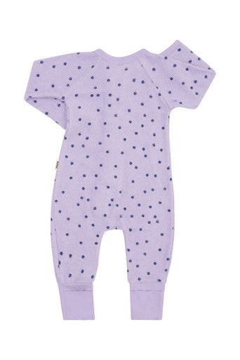 Bonds Poodlette Zip Wondersuit -Ditsy Dot Purple-2