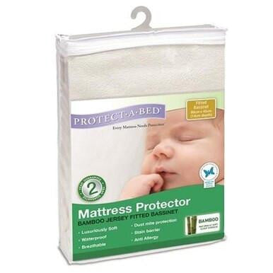 Buy Protect A Bed Bamboo Fitted Jersey Bassinet Online - Babies Nz