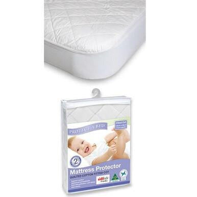 Buy Protect A Bed Cotton Quilted Cot Fitted Online - Babies Nz