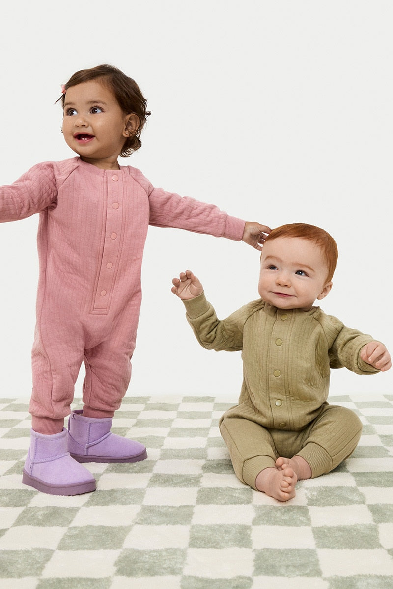 Bonds Quilted Coverall - Moss Mood-3