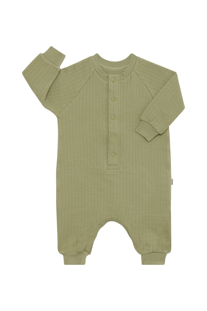 Bonds Quilted Coverall - Moss Mood-1