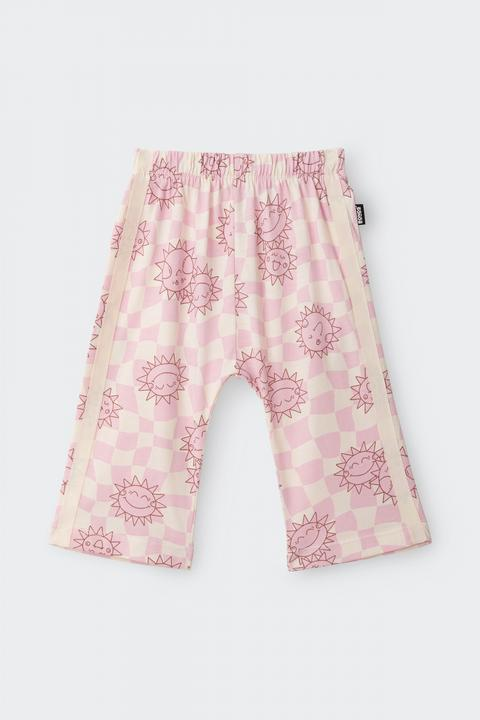 Bonds Roomies Tape Wide Leg Pant - Check the Sun-1