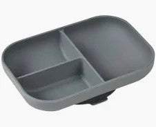 Beaba Silicone Suction Divided Plate-1