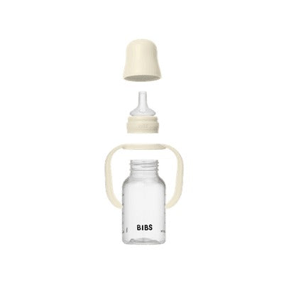 BIBS Silicone Sippy Bottle 150 ml - Ivory-4