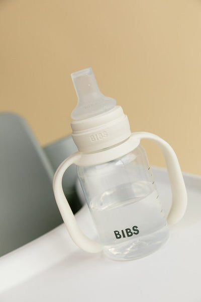 BIBS Silicone Sippy Bottle 150 ml - Ivory-5