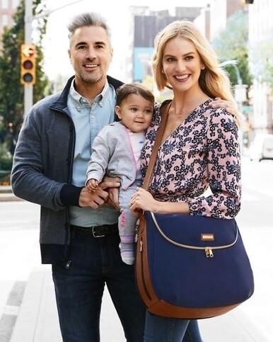 Skip Hop Curve Diaper Bag Satchel - Navy-4