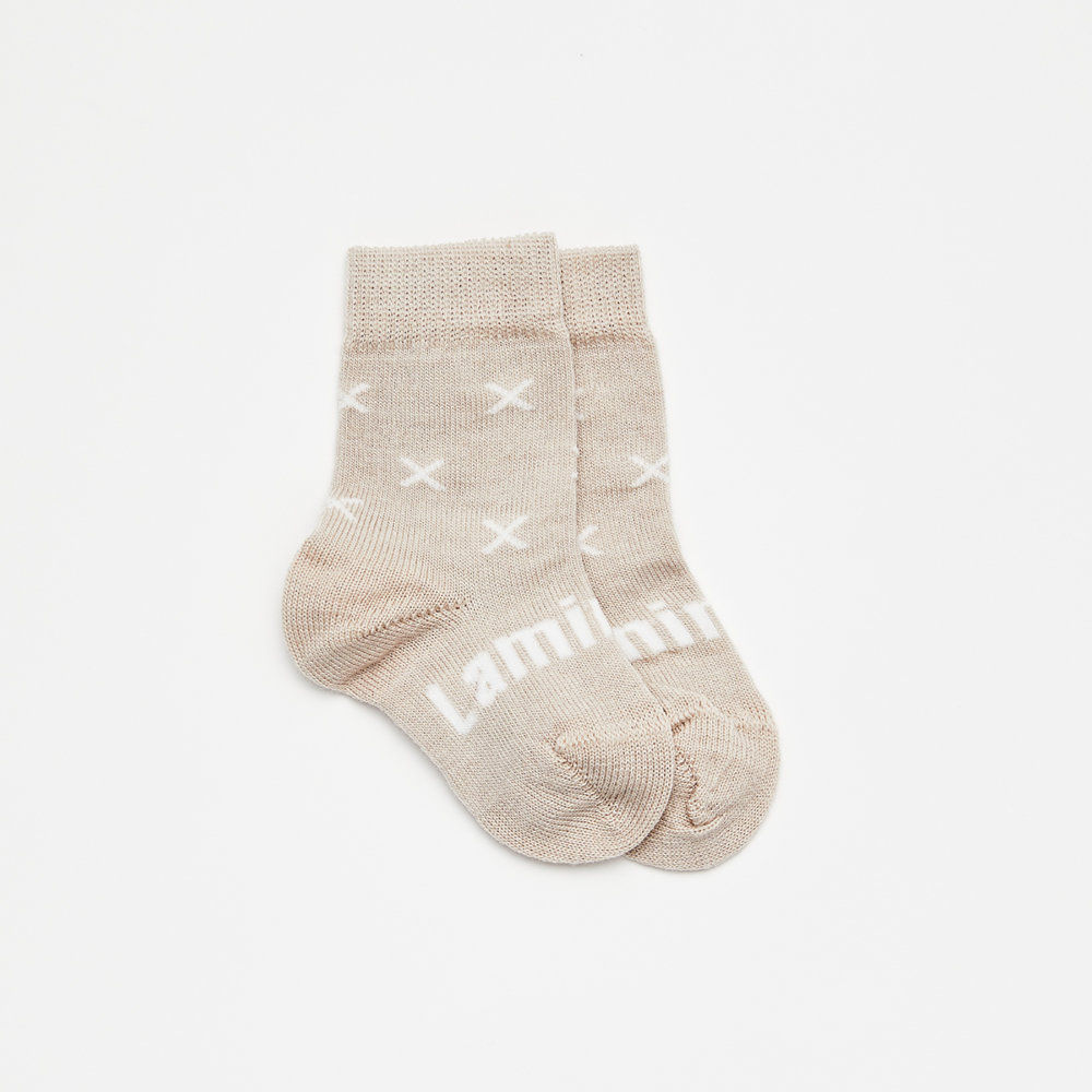 Lamington Baby Merino Wool Crew Socks - Ted-1