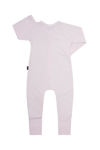 Bonds Zip Wondersuit - Ballet Pink / White-2
