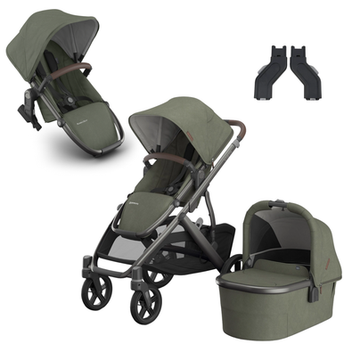 UPPAbaby Evelyn VISTA V3 Stroller with Rumble Seat Bundle-1