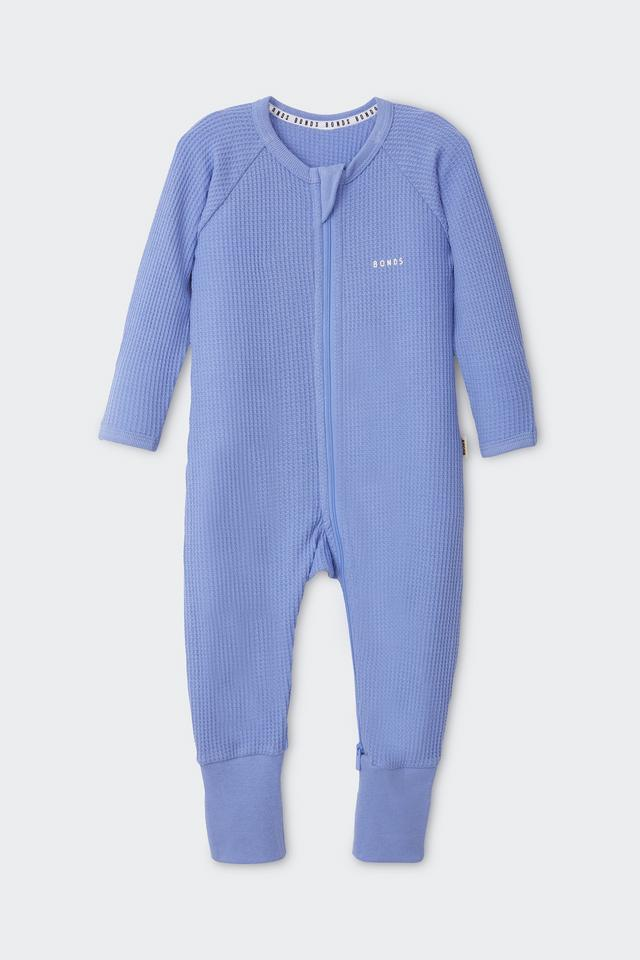 Bonds Waffle Zip Wondersuit - Purple Escape-1