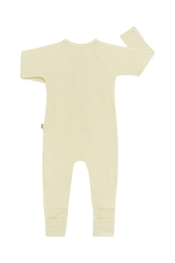 Bonds Waffle Zip Wondersuit - Post Yellow-2