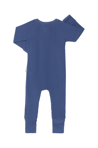 Bonds Waffle Zip Wondersuit - Bastille Blue-2