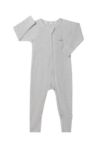 Bonds Waffle Zip Wondersuit - New Grey Marle-1