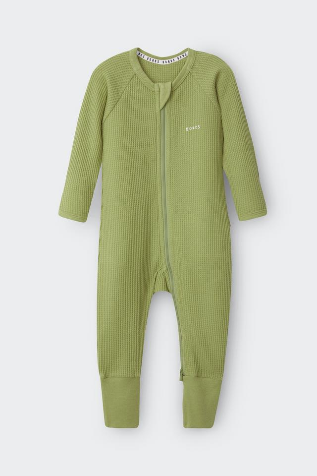 Bonds Waffle Zip Wondersuit - Lawn Bowls-1